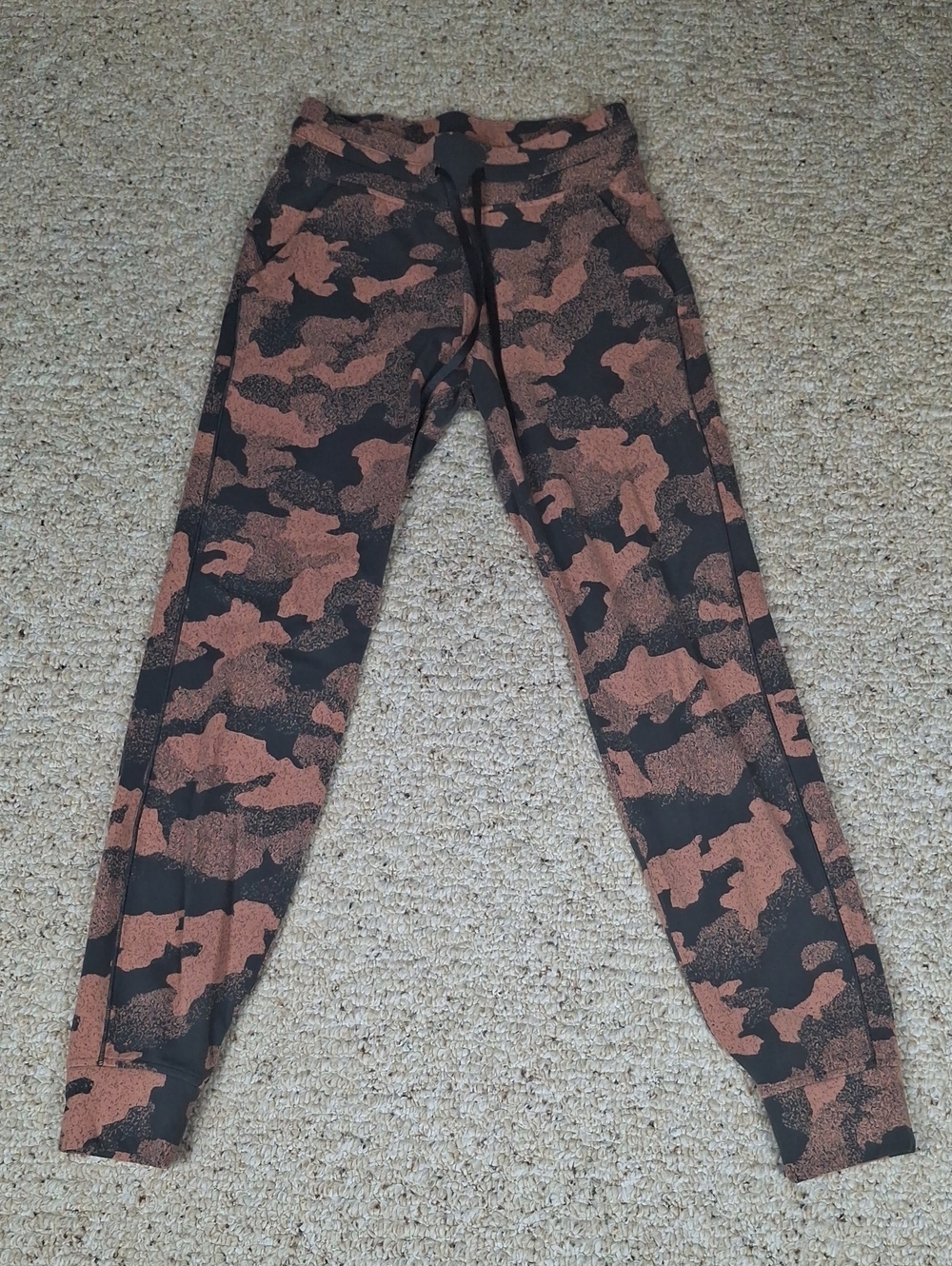 lululemon athletica Rust and Black Camo Athletic Joggers